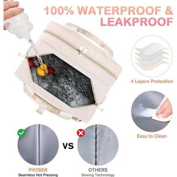 Breastmilk Cooler Bag with Ice Pack Insulated Baby Bottle Pump Carrier - Picture 4 of 7